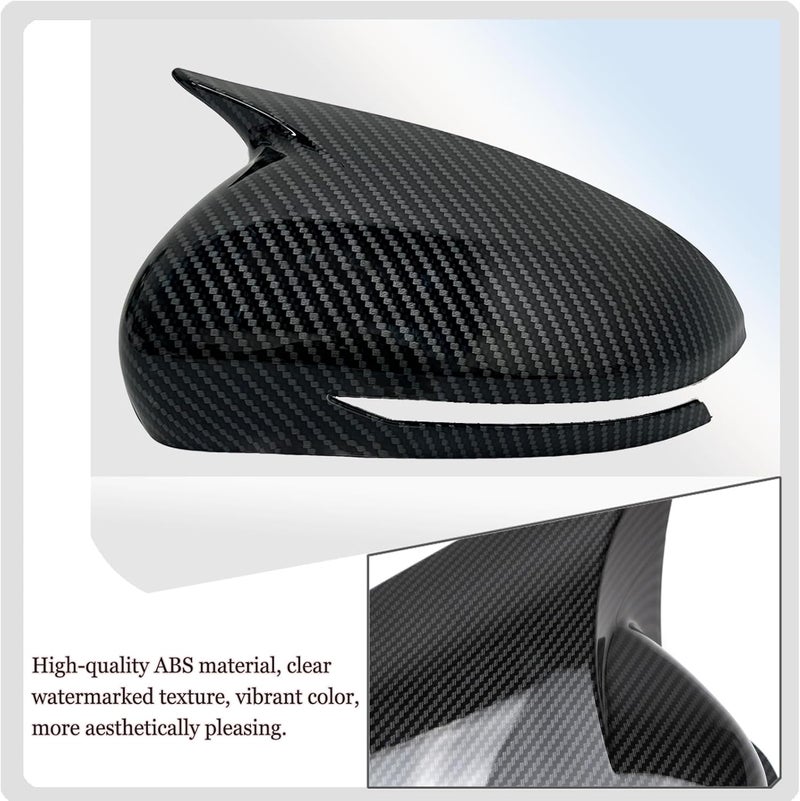 MUXEE Side Mirror Cover,for Genesis G70 2018 2019 2020 2021 2022 2023 2024 2025，Turn Signal housing Cover Sets car Accessories -Carbon Fiber（with Turn Signal Cutout） - Image 5